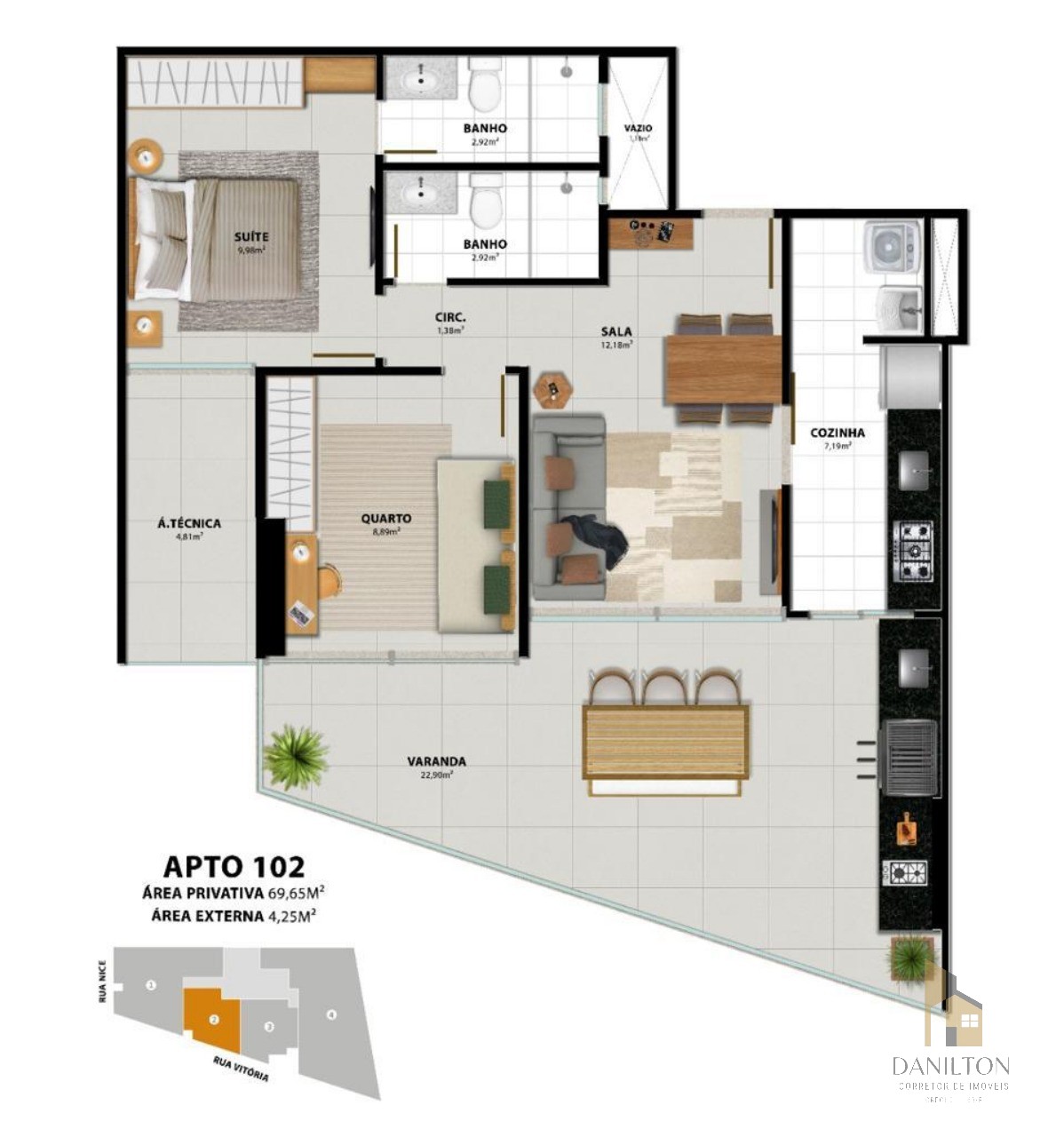 Apartamento com 3 quartos área de Lazer completa a venda na Praia do morro financiamiento com a construtora, GUARAPARI-ES