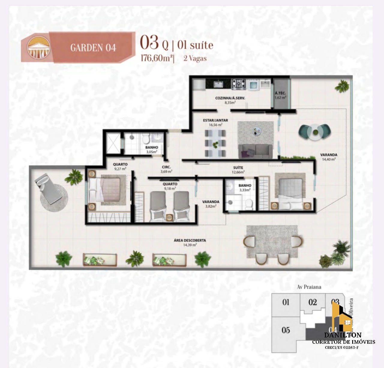 Apartamento com 2 Quartos A venda na praia do Morro GUARAPARI-ES