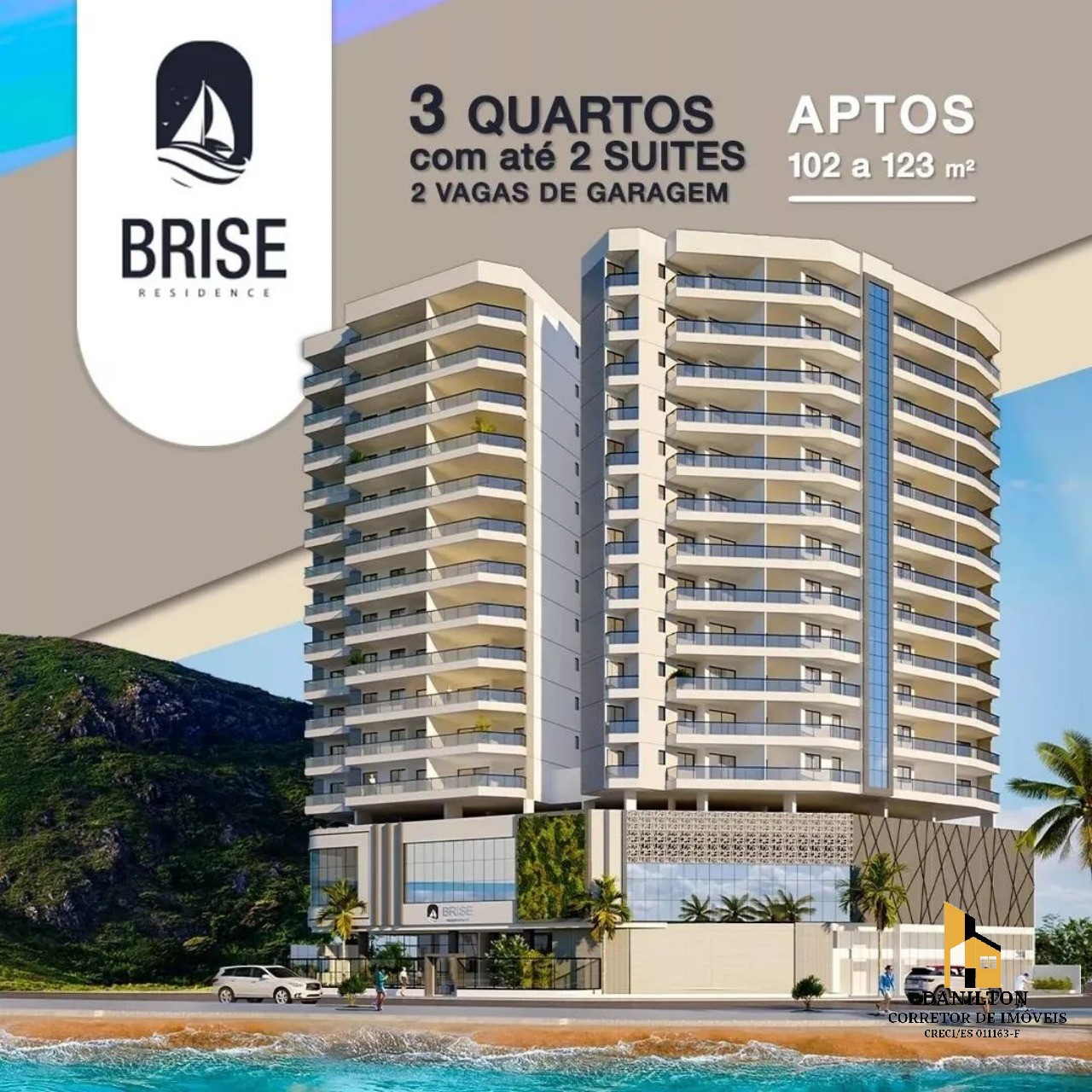 Apartamento com 3 Quartos A venda na Praia do morro GUARAPARI-ES