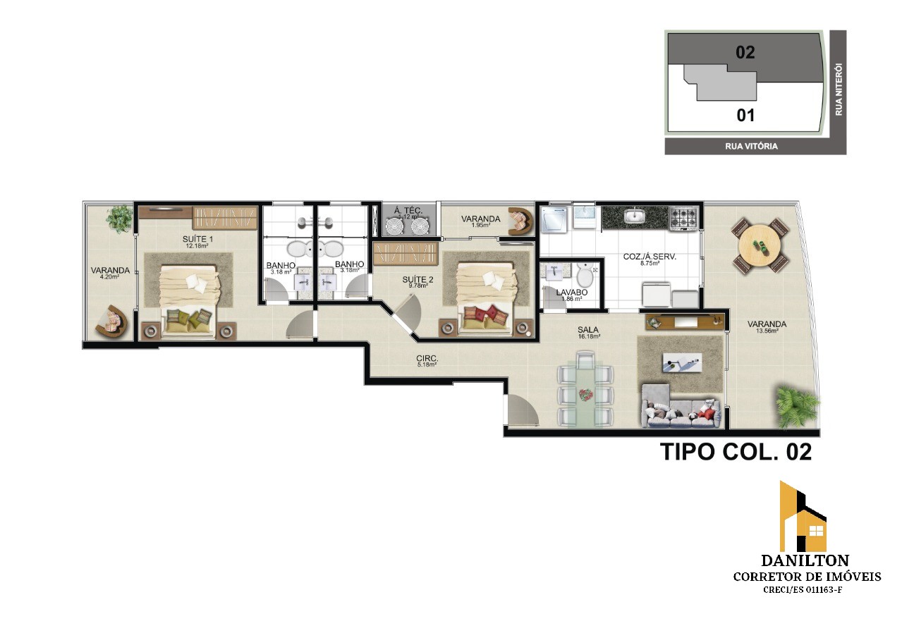 Residencial Valverde 3 quartos á venda na Praia do Morro, Guarapari-ES