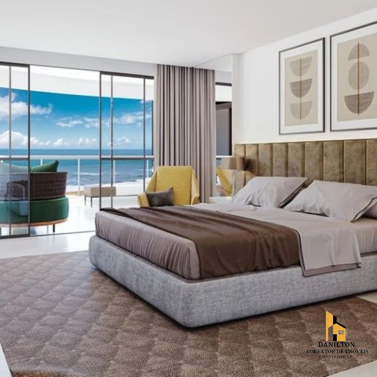 Apartamento com 4 quartos a venda de frente pra praia do morro guarapari-es