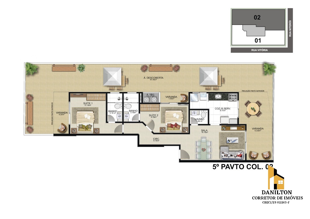 Residencial Valverde 3 quartos á venda na Praia do Morro, Guarapari-ES