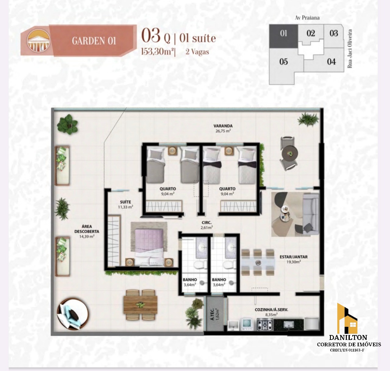 Apartamento com 2 Quartos A venda na praia do Morro GUARAPARI-ES