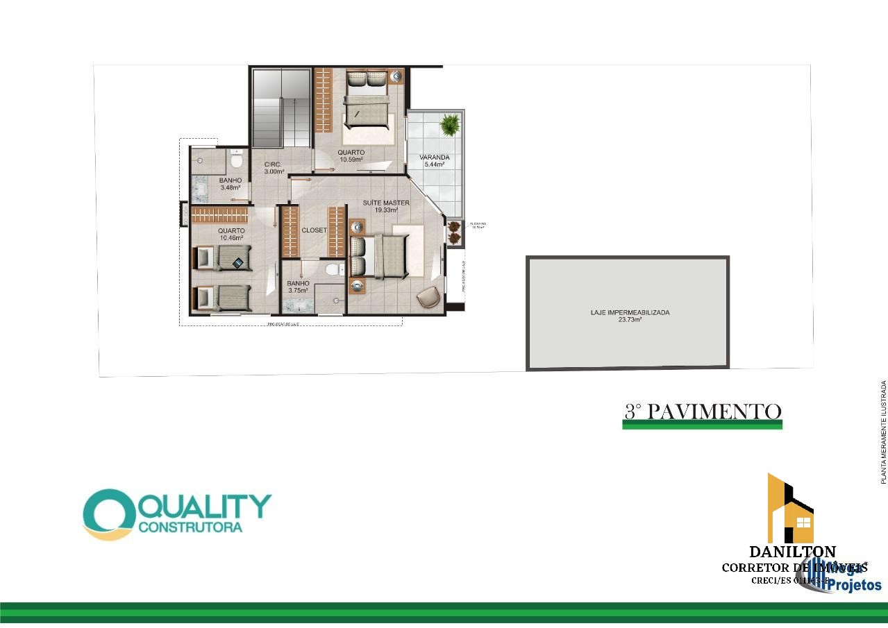 Casa duplex com 3 quartos a venda no itapebussu, vista para 