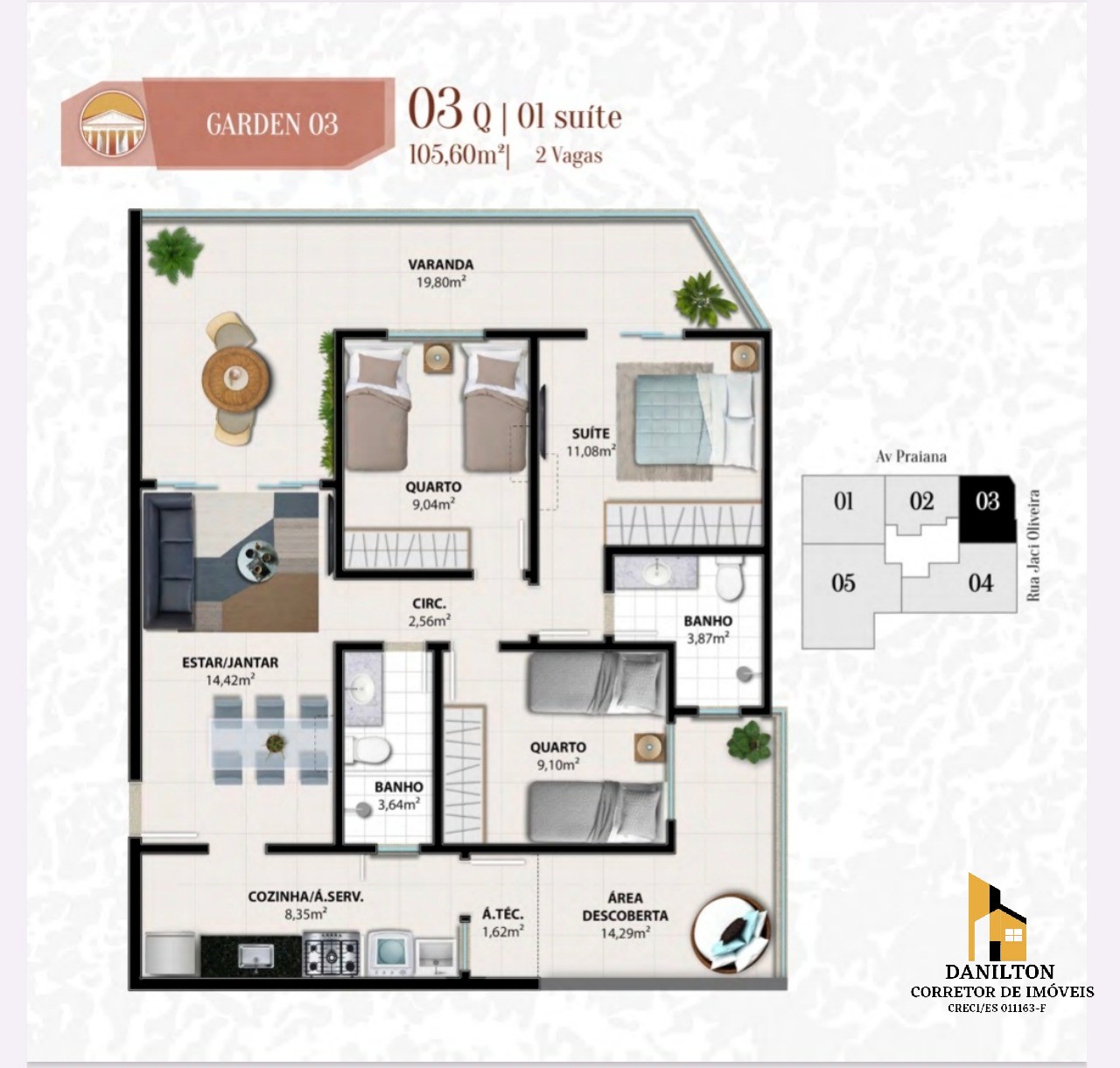 Apartamento com 2 Quartos A venda na praia do Morro GUARAPARI-ES