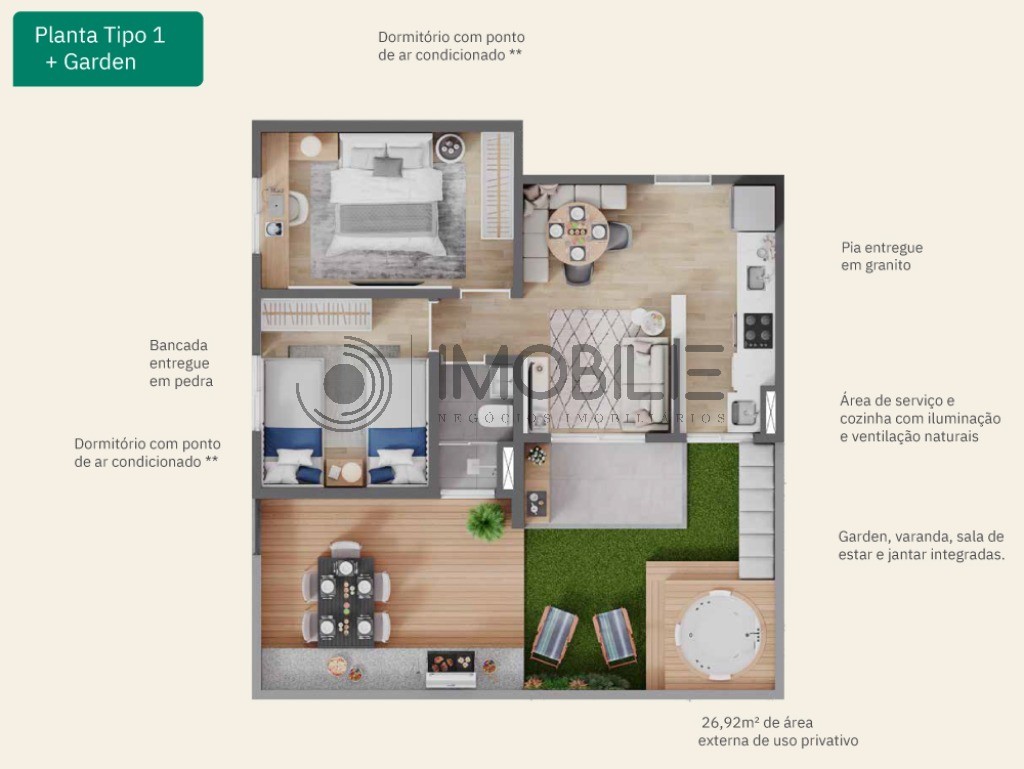 Apartamento, 2 quartos, 45 m² - Foto 27