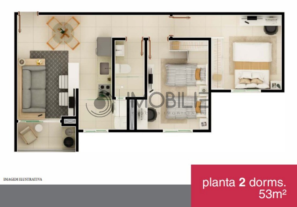 Apartamento, 2 quartos, 53 m² - Foto 17