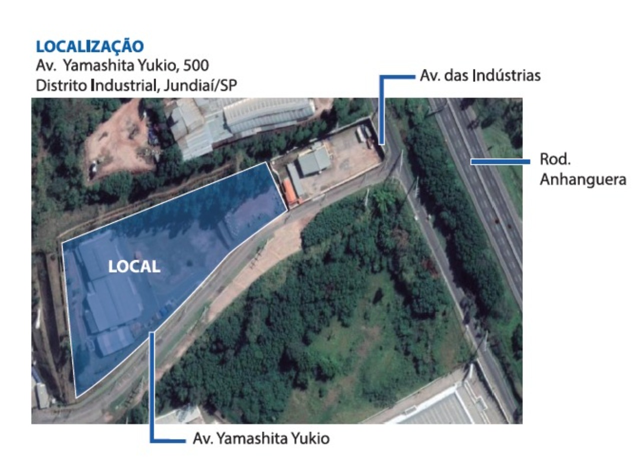 Galpão Industrial de Alto Padrão para Locação em Jundiaí-SP, Distrito Industrial - 4 Salas, 4 Banheiros, 20 Vagas, 3.590,08m².