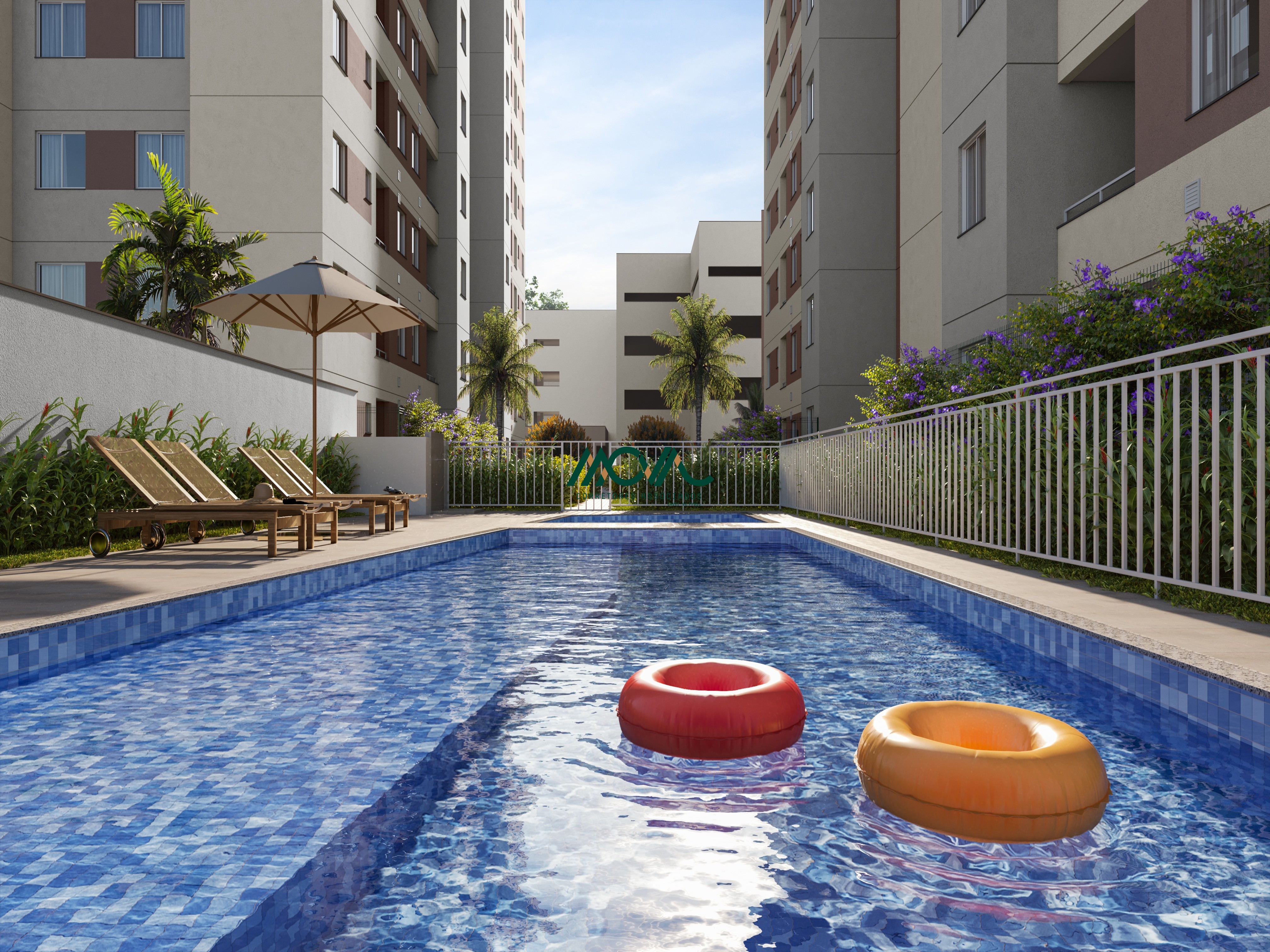 Apto c/ 2 dormitórios em Condomínio Clube - Compre na Mova Corretores e Ganhe o projeto de interiores!
