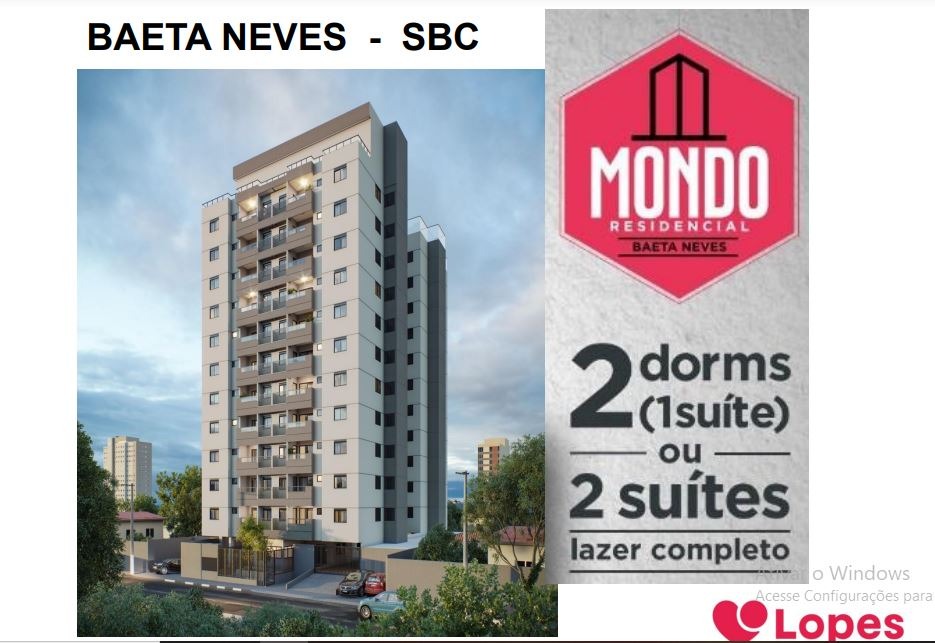 APARTAMENTO RESIDENCIAL em SÃO BERNARDO DO CAMPO - SP, BAETA NEVES