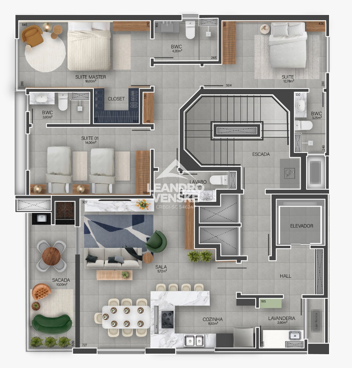 Apartamento, 3 quartos, 140 m² - Foto 12