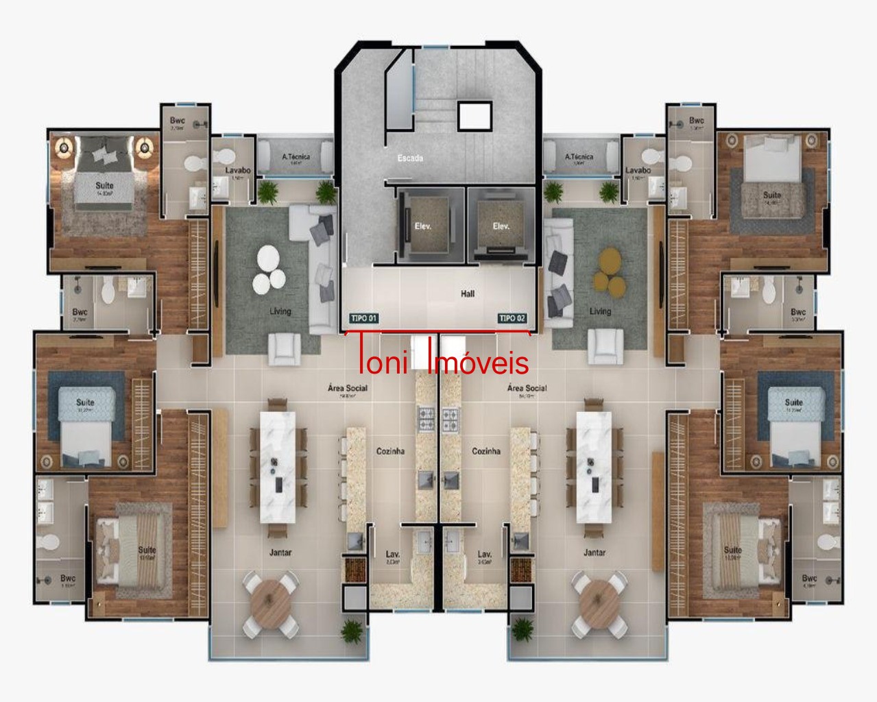 Apartamento, 3 quartos, 129 m² - Foto 23