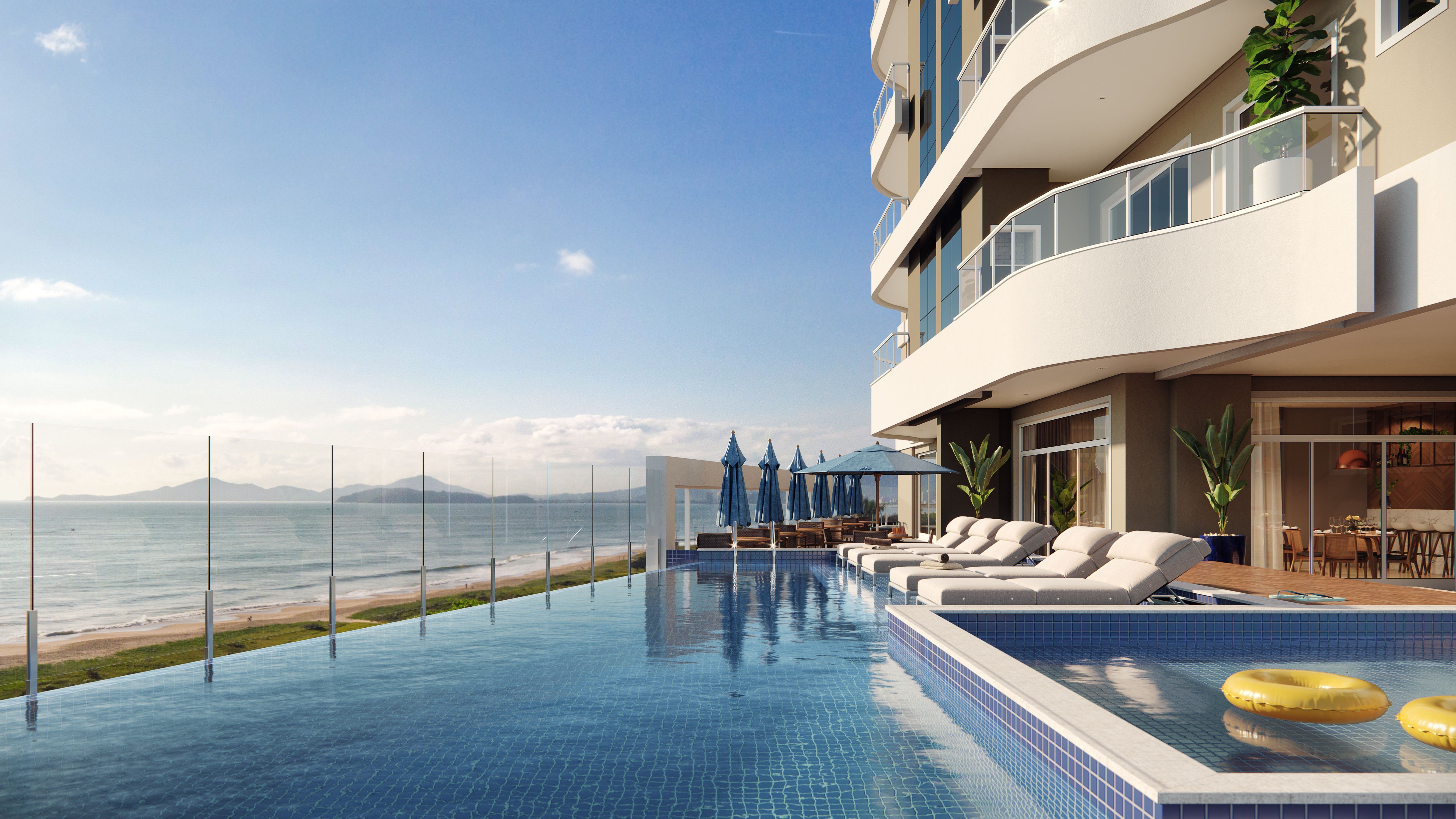 Cobertura de luxo à venda em Balneário Piçarras-SC, Itacolomi: 3 quartos, 3 suítes, 1 sala, 4 banheiros, 2 vagas, 120m².