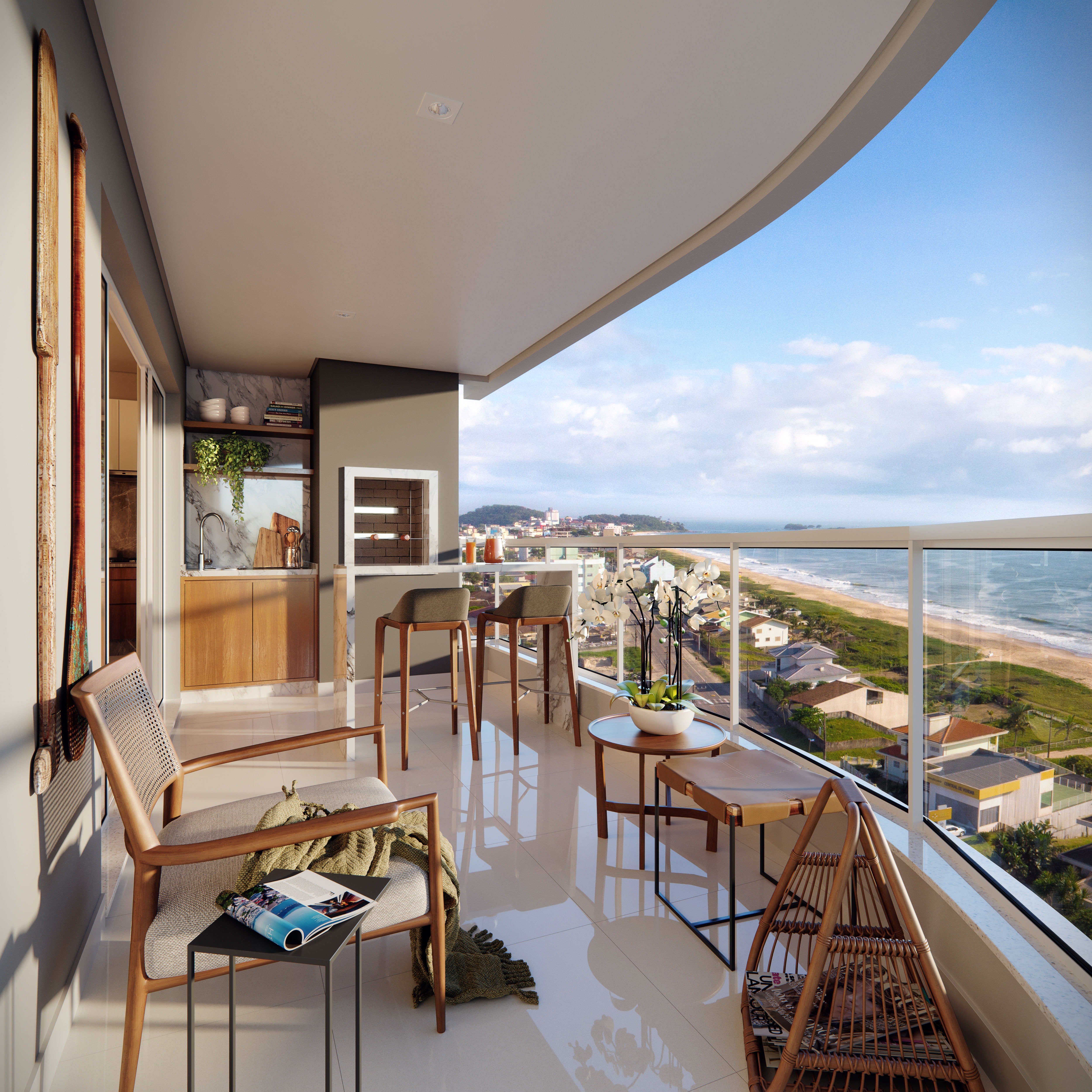 Cobertura de luxo à venda em Balneário Piçarras-SC, Itacolomi: 3 quartos, 3 suítes, 1 sala, 4 banheiros, 2 vagas, 120m².