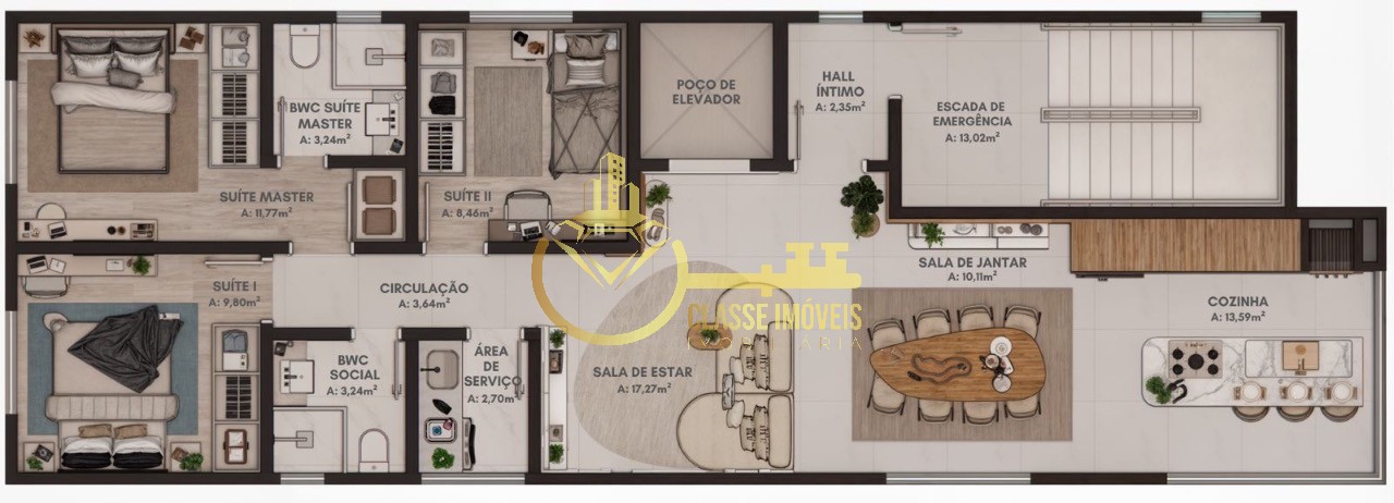 Apartamento à venda em Balneário Piçarras-SC, bairro Itacolomi: 3 quartos, 3 suítes, 1 sala, 1 vaga de garagem, 150m²!