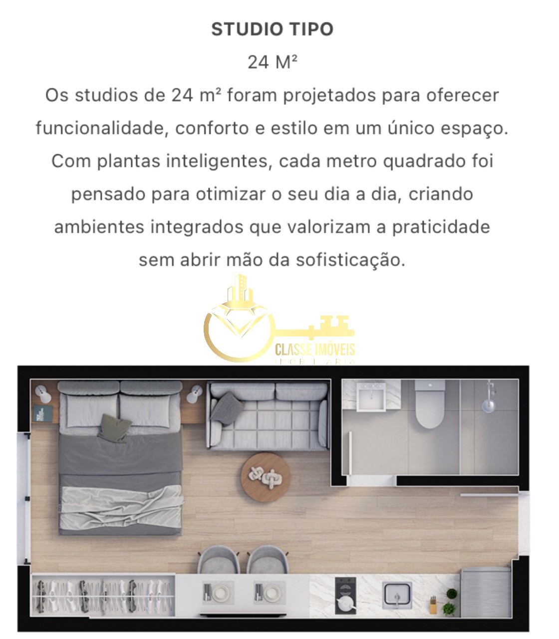 Apartamento à venda em itajaí-sc, são joão: 1 quarto, 1 banh