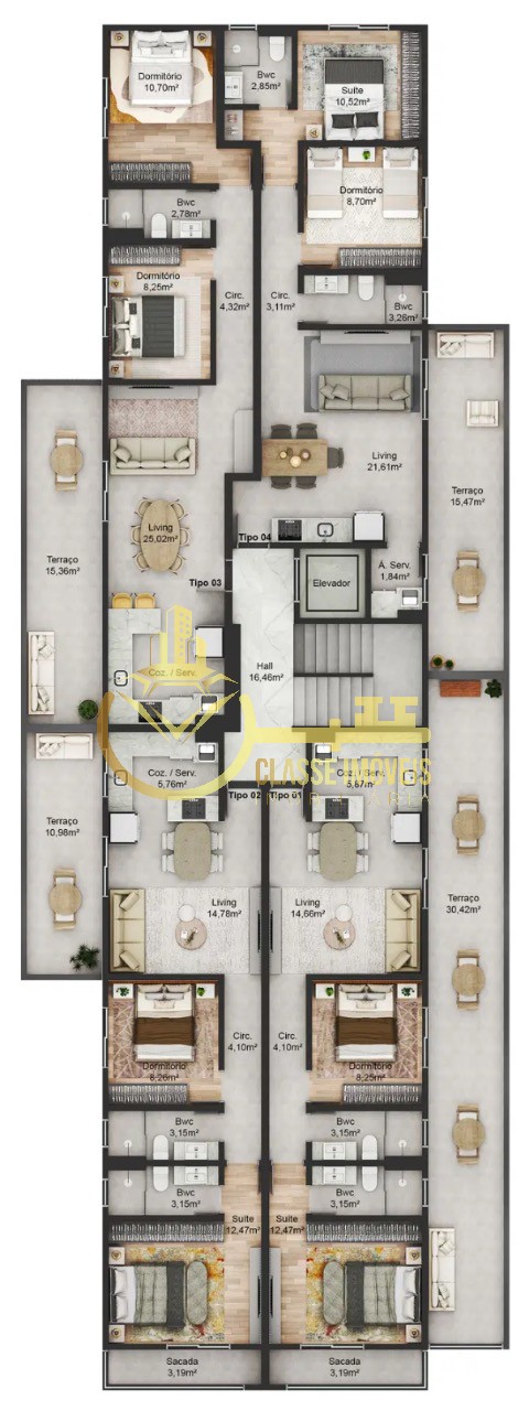 Apartamento à venda em itajaí-sc, bairro cordeiros: 2 quarto