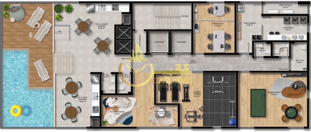 Apartamento à venda em Navegantes-SC, bairro Gravatá: 1 quarto, 34,90m² de área. Venha conferir!
