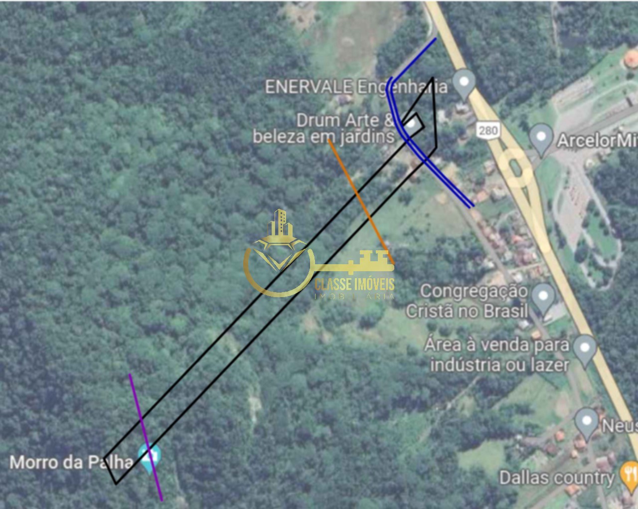 Terreno industrial de 38.000m² à venda em são francisco do s