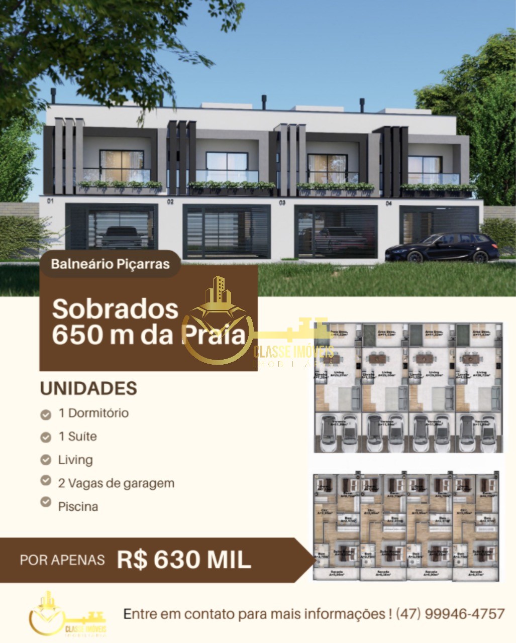 Imperdível oportunidade de geminado à venda em balneário piç