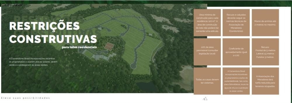 Lote de 1000 m² montanhas de cabreuva