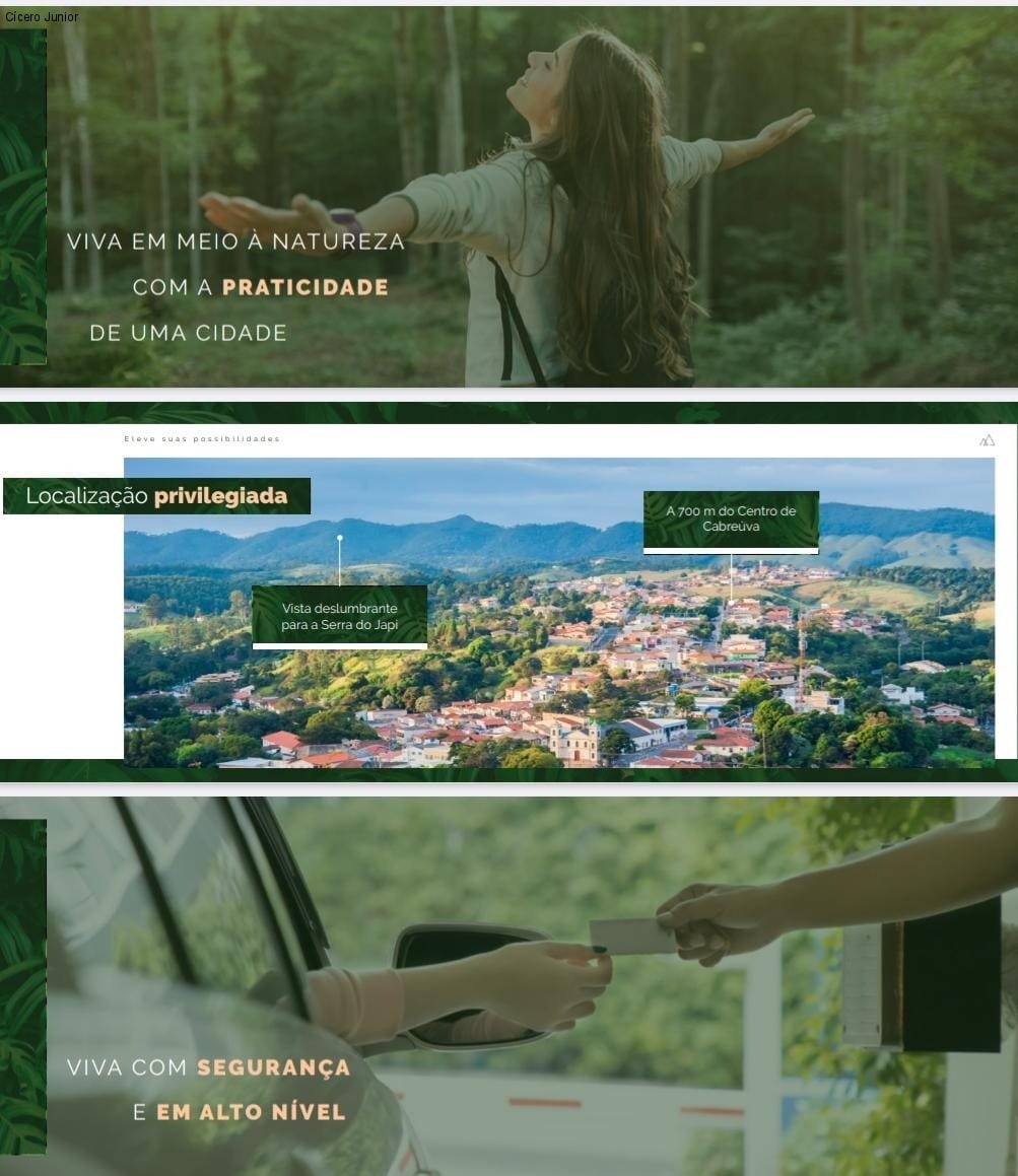 Lote de 1000 m² montanhas de cabreuva