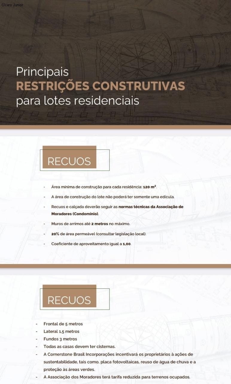 Lote de 1000 m² Montanhas de Cabreuva