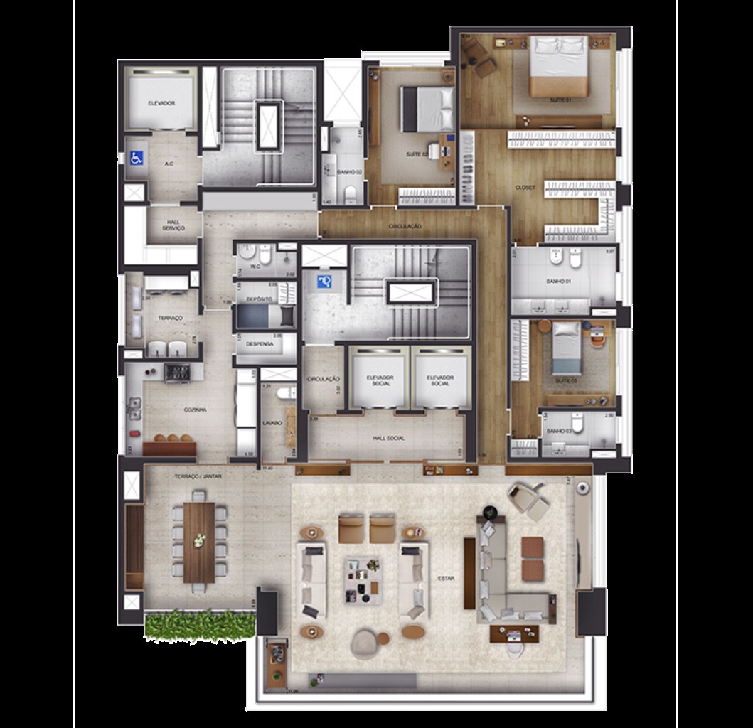 APARTAMENTO RESIDENCIAL em São Paulo - SP, Itaim Bibi