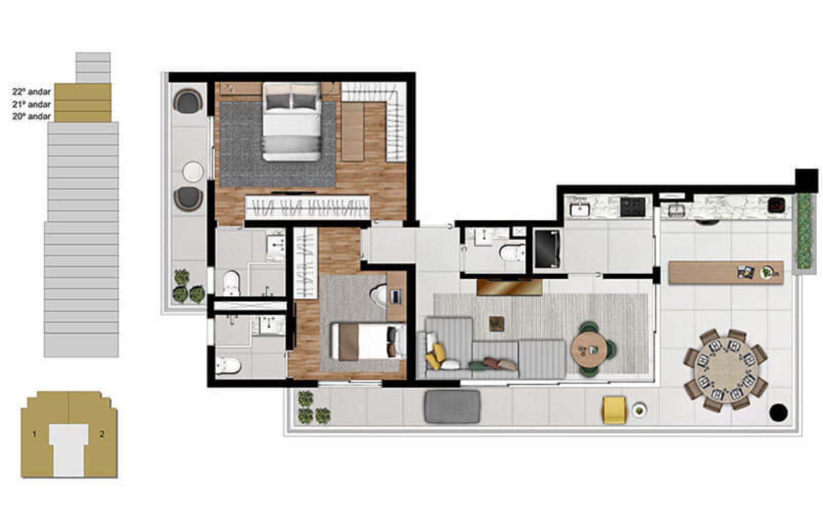 APARTAMENTO RESIDENCIAL em São Paulo - SP, Pinheiros