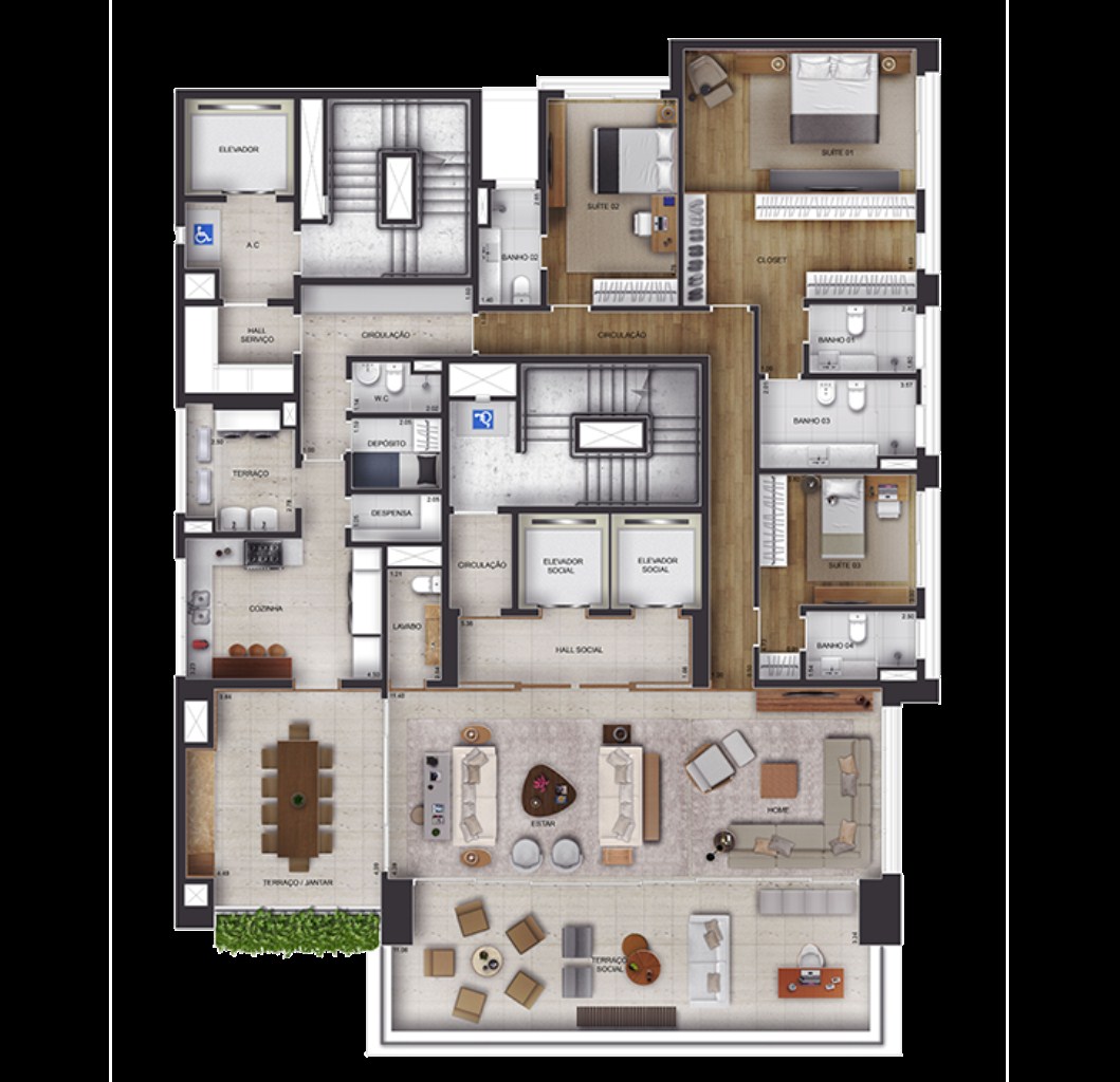 APARTAMENTO RESIDENCIAL em São Paulo - SP, Itaim Bibi