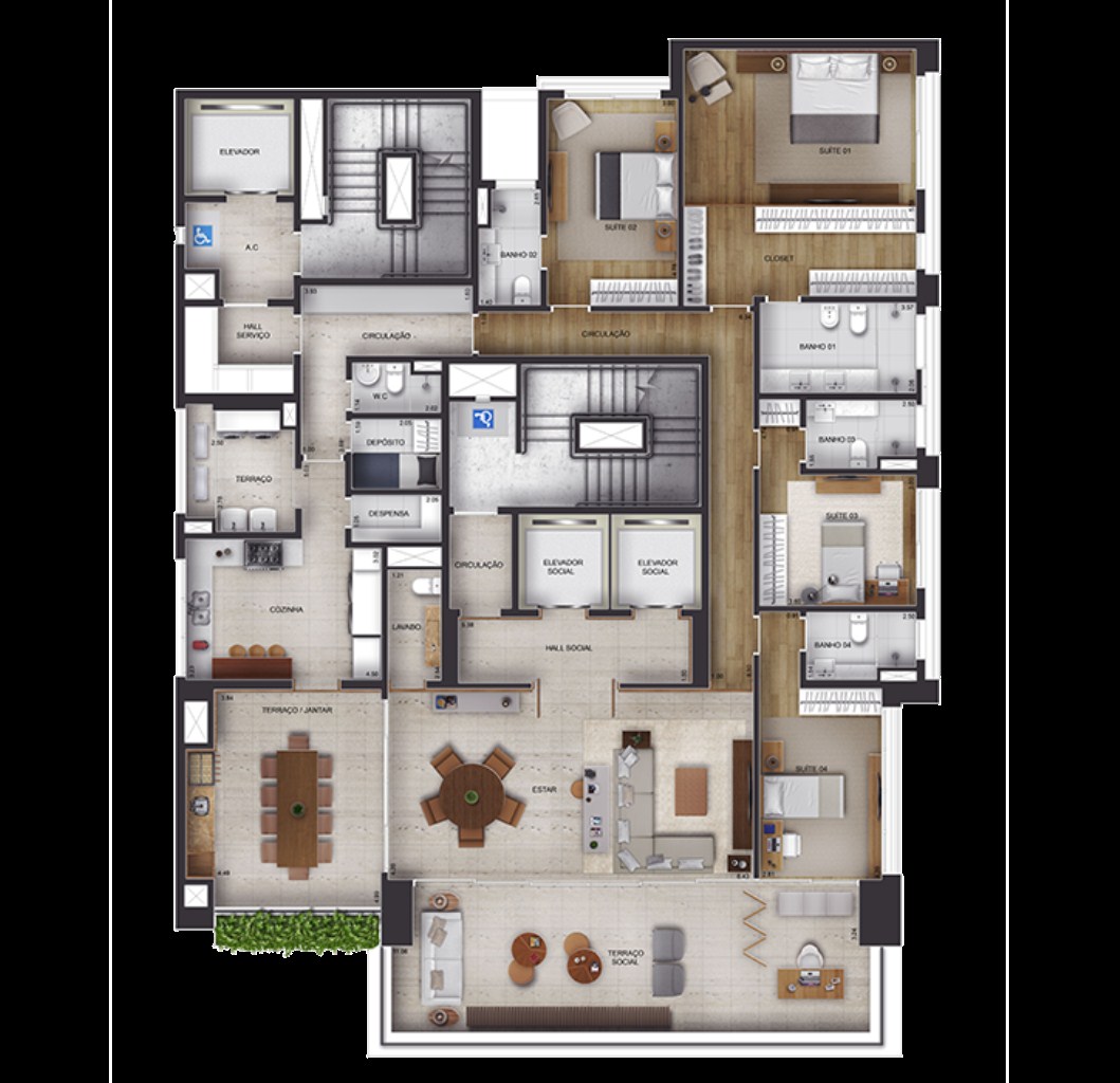 APARTAMENTO RESIDENCIAL em São Paulo - SP, Itaim Bibi