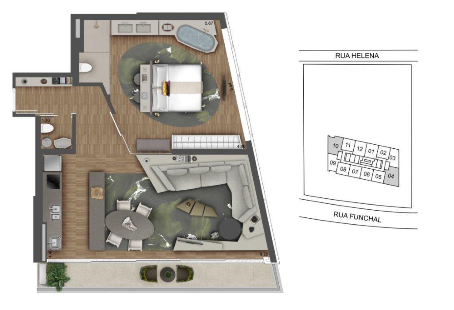 APARTAMENTO RESIDENCIAL em São Paulo - SP, Vila Olímpia
