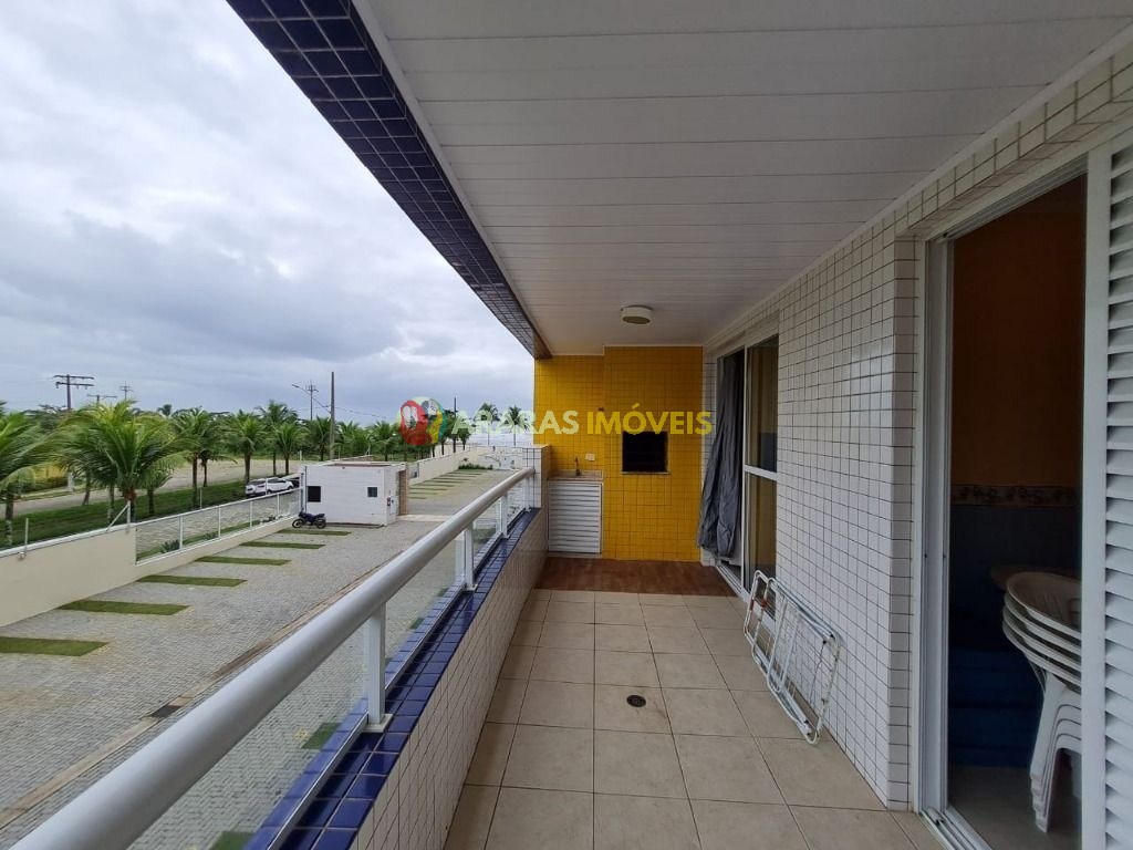 Apartamento em bertioga, pé na areia com 94 m², 3 dormitórios sendo 1 suíte.