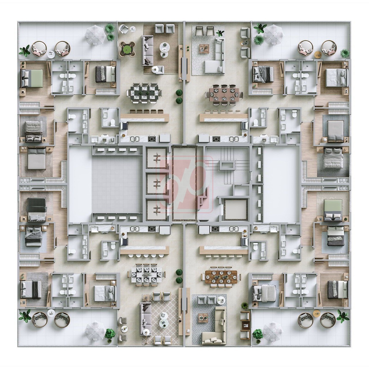Apartamento, 4 quartos, 2800 m² - Foto 4
