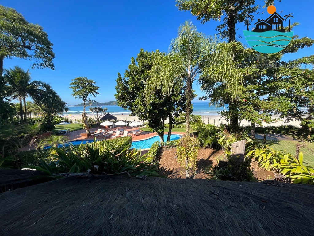 Casa em condomínio pé na areia c/ vista ao mar para venda e locação em Juquehy com 4 suítes, 10 pes. 201m² de área construída Juquehy Imobiliária