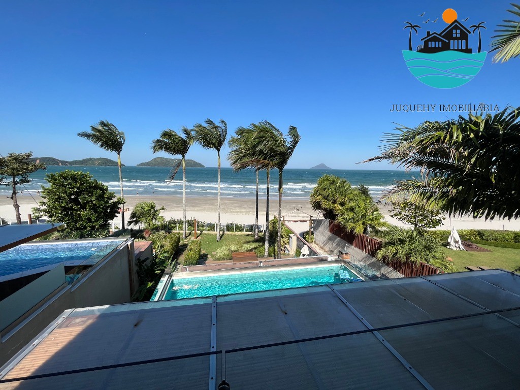 Casa em Juquehy Pé na Areia para Aluguel de temporada - c/ vista ao mar, 4 suítes, piscina privativa - Juquehy Imobiliária