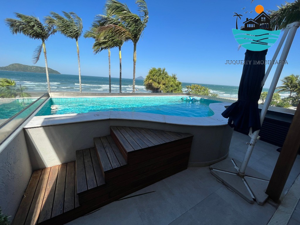 Casa em Juquehy Pé na Areia para Aluguel de temporada - c/ vista ao mar, 4 suítes, piscina privativa - Juquehy Imobiliária