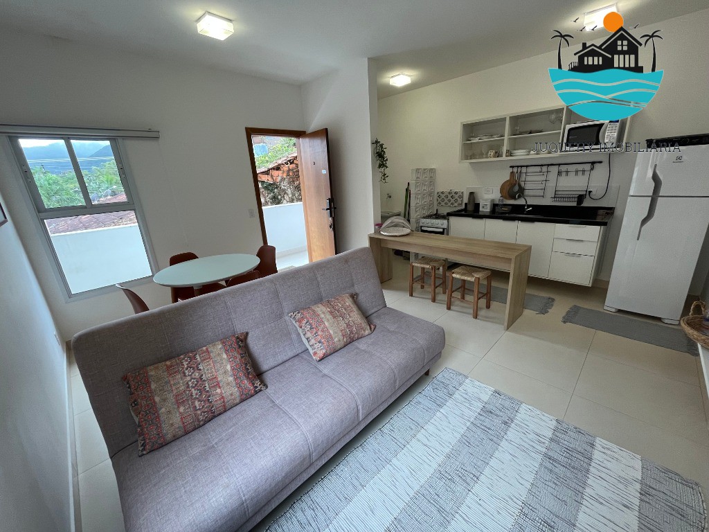 Apartamento para locação em Juquehy, 30 metros da praia e com 1 dormitório, acomodação p/ 1 casal e 2 filhos, bem localizado Juquehy Imobiliária