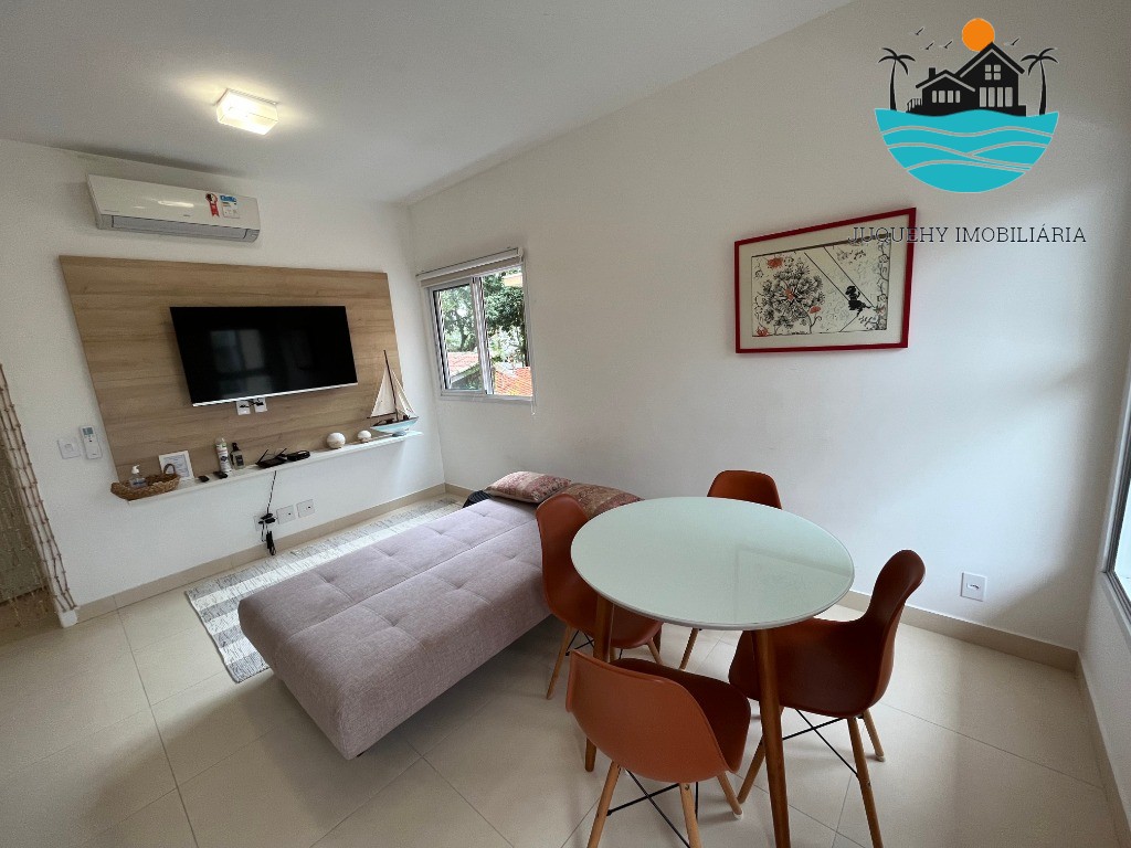Apartamento para locação em Juquehy, 30 metros da praia e com 1 dormitório, acomodação p/ 1 casal e 2 filhos, bem localizado Juquehy Imobiliária