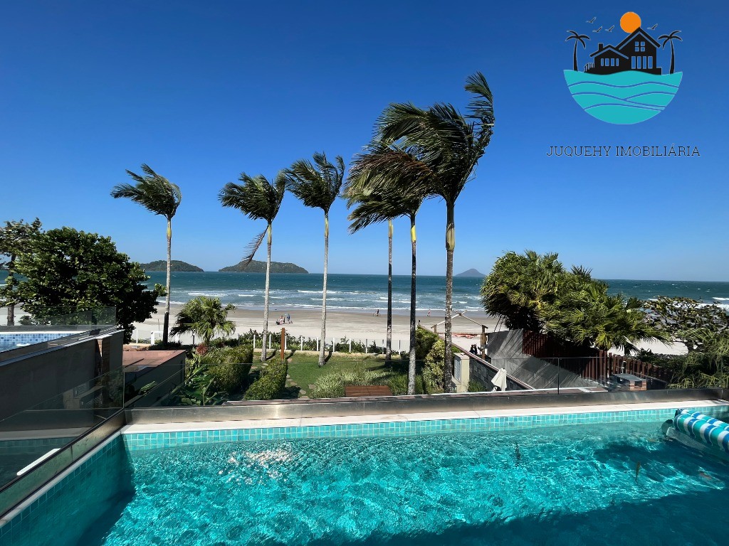Casa em Juquehy Pé na Areia para Aluguel de temporada - c/ vista ao mar, 4 suítes, piscina privativa - Juquehy Imobiliária