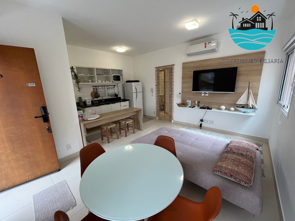 Apartamento para locação em Juquehy, 30 metros da praia e com 1 dormitório, acomodação p/ 1 casal e 2 filhos, bem localizado Juquehy Imobiliária