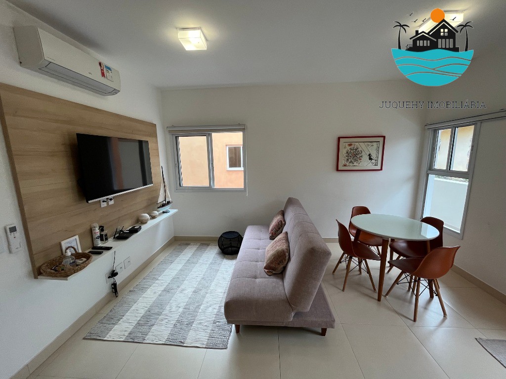 Apartamento para locação em Juquehy, 30 metros da praia e com 1 dormitório, acomodação p/ 1 casal e 2 filhos, bem localizado Juquehy Imobiliária