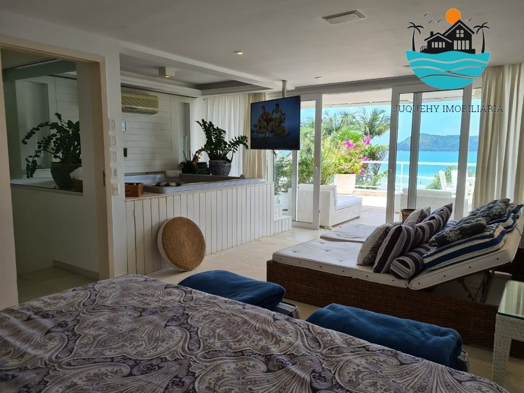 Casa a Venda em Juquehy Frente ao Mar, Aluguel Mas 12 pessoas, com 5 Suítes, vista ao mar, 350m² de área construída Juquehy Imobiliária