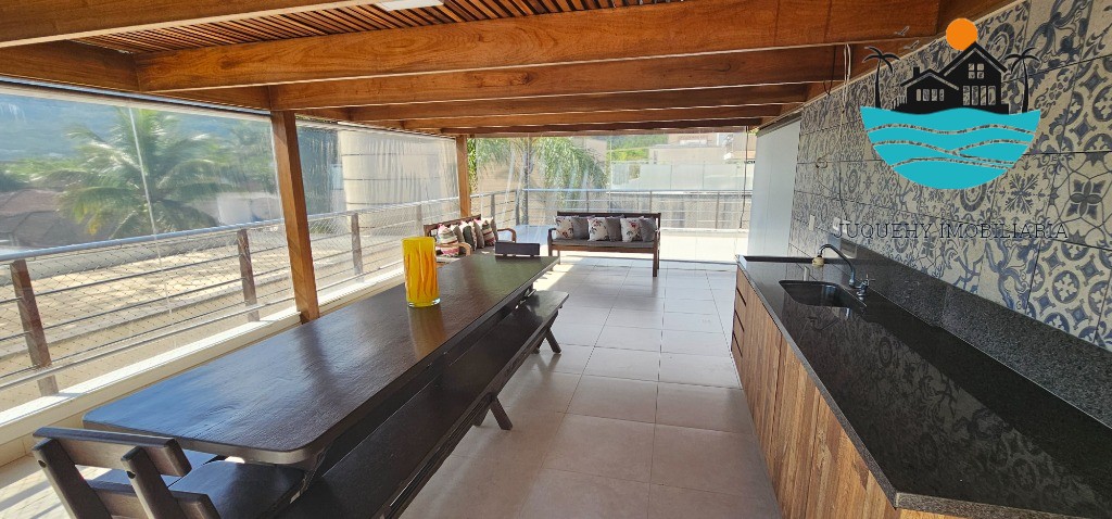 Casa em condomínio pé na areia - Temporada, com 5 suítes, 1 térrea, serviço de praia, acomodação para 14 pessoas, 4 vagas Juquehy Imobiliária