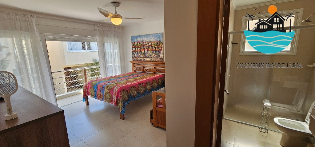 Casa em condomínio pé na areia - Temporada, com 5 suítes, 1 térrea, serviço de praia, acomodação para 14 pessoas, 4 vagas Juquehy Imobiliária