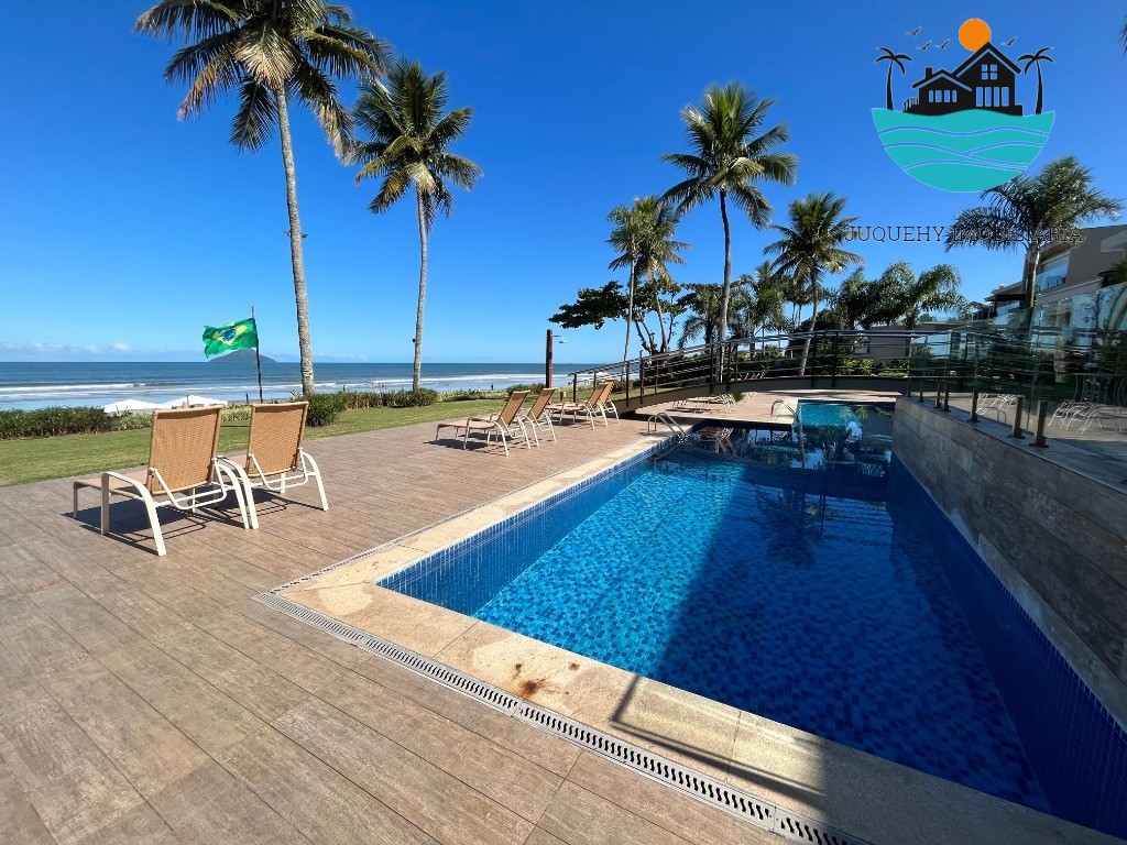 Casa em condomínio pé na areia - Temporada, com 5 suítes, 1 térrea, serviço de praia, acomodação para 14 pessoas, 4 vagas Juquehy Imobiliária