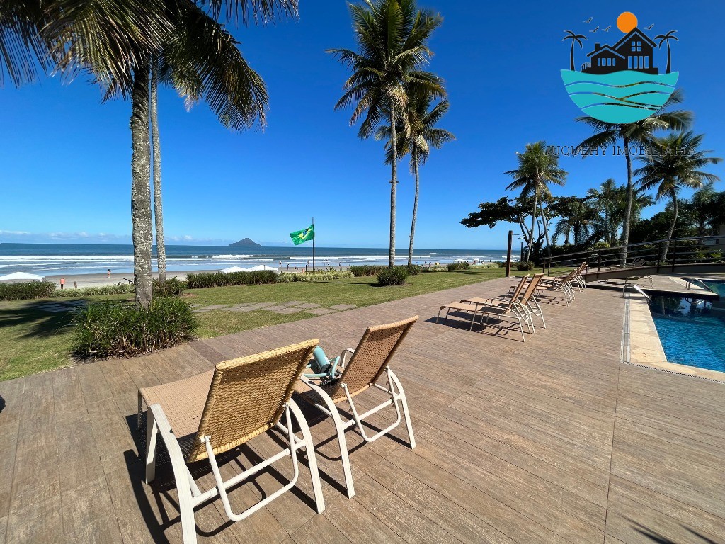 Casa em condomínio pé na areia - Temporada, com 5 suítes, 1 térrea, serviço de praia, acomodação para 14 pessoas, 4 vagas Juquehy Imobiliária