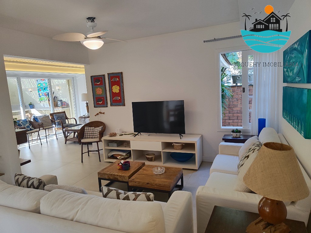 Casa em Condomínio pé na areia para Aluguel de Temporada em Juquehy com ,4 suítes, 1 térrea. - Acomodação 8 pessoas Juquehy Imobiliária