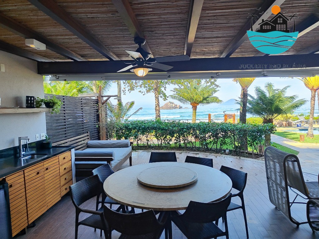 Casa Pé na Areia Juquehy, com 5 suítes, lado direito da praia, Sala de TV, 06 banheios, 02 vagas para Auto, max. 10 pessoas Juquehy Imobiliária