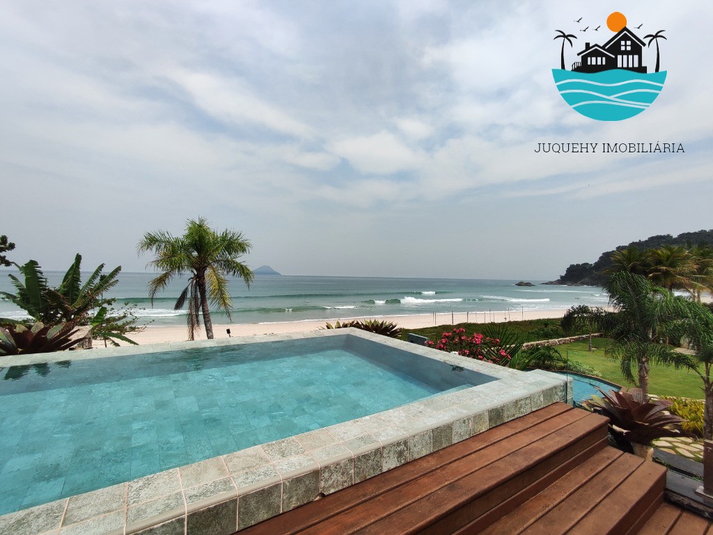 Pé na Areia com Vista ao mar - A Venda ou Locação de Temporada - Juquehy com 4 suítes, lado direito, máx. 12 pessoas Juquehy Imobiliária